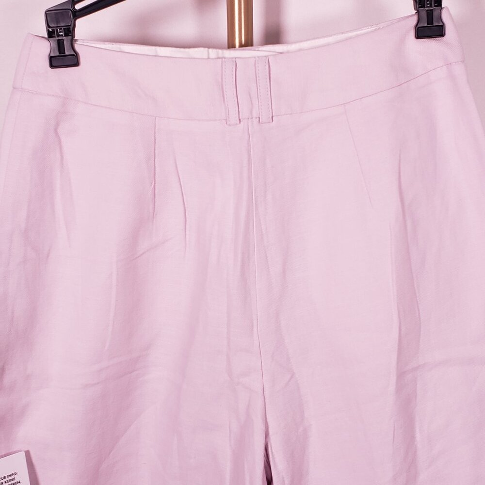 TopShop Lilac Linen-Blend Longline Shorts SZ 8 NWT - Picture 6 of 10
